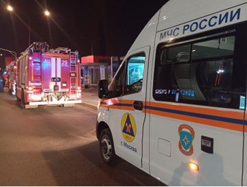 Участие в ночном тренировочном пожарно-тактическом учении на станции Московского метрополитена "Мнёвники"