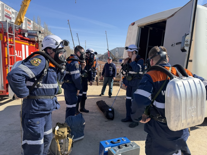 Проведение контрольно-тактического учения на объекте метрополитена в городе Казани личным составом ВГСП ( г. Самара)
