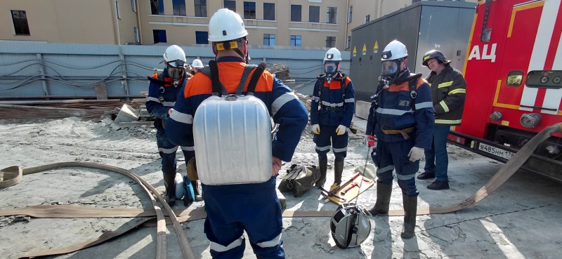 Контрольно-тактические учения на обслуживаемом опасном производственном объекте АО «Метрострой Северной Столицы»