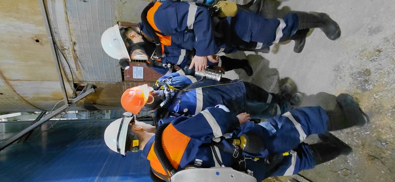 Контрольно-тактические учения на обслуживаемом опасном производственном объекте АО «Метрострой Северной Столицы»